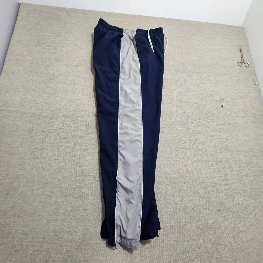 Nike Track Pant XL Baggy Side Stripe Cargo Pocket Windbreaker Vintage Lined *
